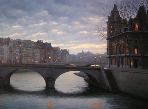 Parisian Sunset, by Alexei Butirskiy