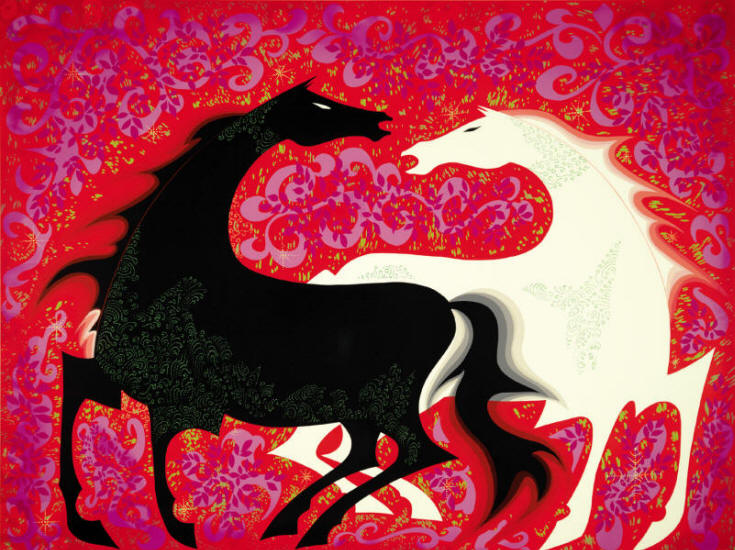 Two Wild Horses, by Eyvind Earle