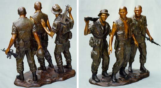 Three Soldiers Maquette, by Fredrick Hart