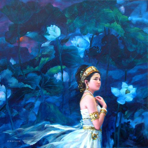 Lotus Bodishattva, by Jia Lu