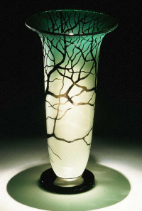 Tree Vase Green, by Bernard Katz