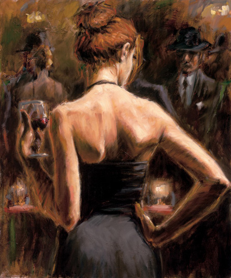 Girl With Red Hair, by Fabian Perez